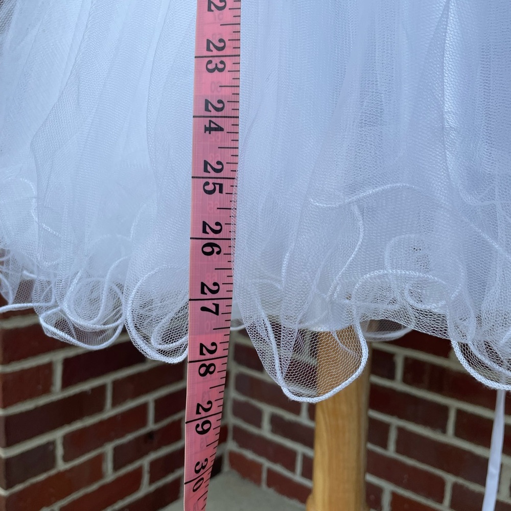 White “Partytime” homecoming dress 🤍 - Picture 8 of 9